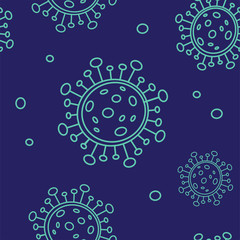 corona virus 2019-nCoV seamless pattern. Corona Virus in Wuhan, China, Global Spread, and Concept Stopping Corona Virus. Flu and lung disease spreading of world. Dangerous Chinese ncov corona virus, r