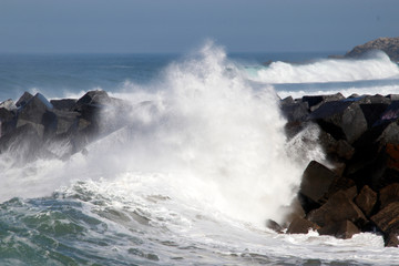 View of the shore in San Sebastian