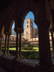 The interior of Monreale Cathedral near Palermo