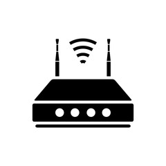 Obraz premium router icon vector template