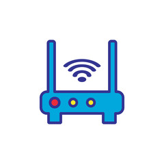 router icon vector template