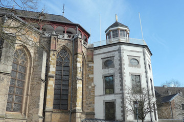 Fototapeta na wymiar Historischer Ortskern in Aachen Kornelimünster