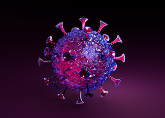 Coronavirus COVID 19 scientific illustration