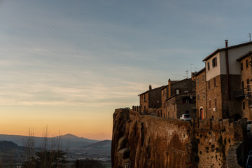 Sunset from the city walls of Orvieto