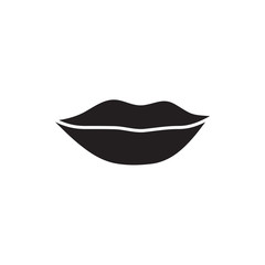 lip icon in trendy flat style