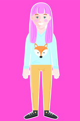 Characters builder vector cartoon adult