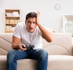 Man addicted to computer games