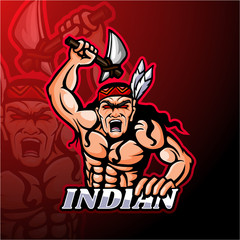 Indian esport logo mascot design