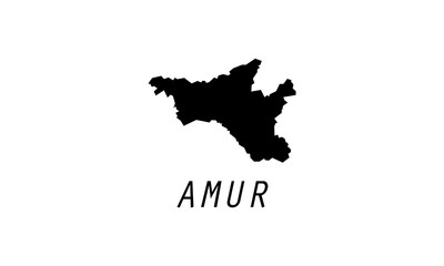 Amur map oblast Russia region country state