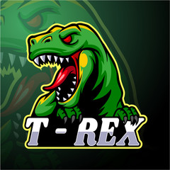 Dinosaur esport logo mascot design