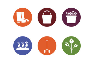 bundle of spring set block icons