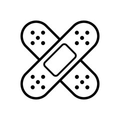 plaster medical health care icon vector