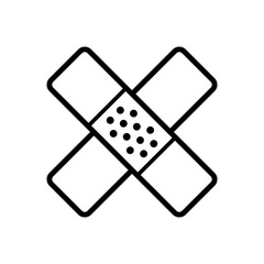 plaster medical health care icon vector