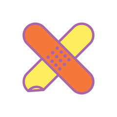plaster medical health care icon vector