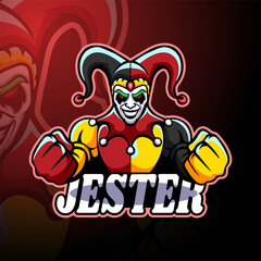 Jester esport logo mascot design © idesign2000