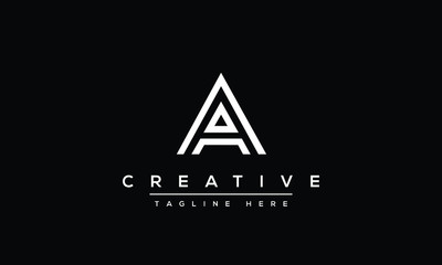 Unique modern minimalist creative letter A logo design. Vector icon template.
