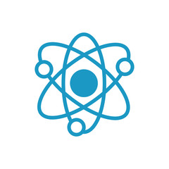 atom medical symbol line icon