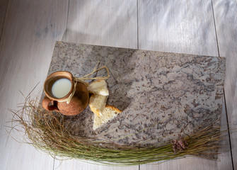 Still life with a milk jug