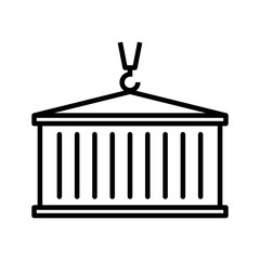 container shipping icon vector template