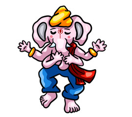 Stylized Indian God Ganesh