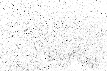 Black grainy texture isolated on white background. Dust overlay. Dark noise granules. Digitally generated image. Vector design elements. Illustration, Eps 10.