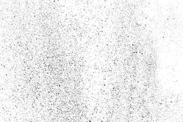 Black grainy texture isolated on white background. Dust overlay. Dark noise granules. Digitally generated image. Vector design elements. Illustration, Eps 10.