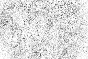 Black grainy texture isolated on white background. Dust overlay. Dark noise granules. Digitally generated image. Vector design elements. Illustration, Eps 10.