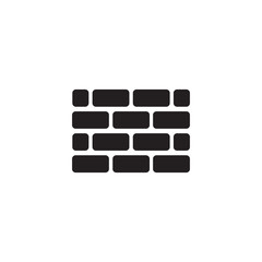 Wall Icon in trendy flat style isolated on white background. Wall brick symbol for your web site design, logo, app, UI. Vector illustration, EPS10.