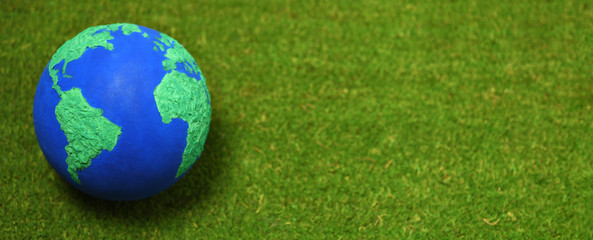 Background with Earth planet