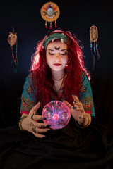 fortune teller lady  is telling about your future