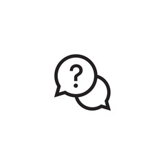 Help vector icon, faq symbol. Bubble speak  sign. Modern, simple flat vector illustration for web site or mobile app