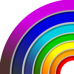 Obraz premium The background is a rainbow. Vector illustration