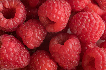 Raspberries background