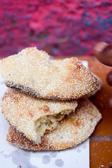 Moroccan bread with sesame seeds 