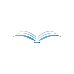 Book education Logo  vector Illustration design