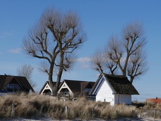 Häuser am Ostseestrand