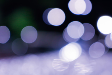 Abstract bokeh background. Christmas bokeh lights refocused blurred background.