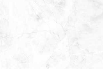 Fototapeta na wymiar White marble texture with natural pattern for background or design art work
