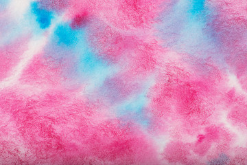 Pink abstract background in watercolor style
