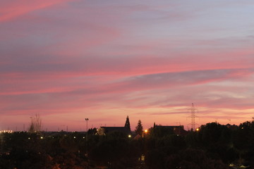 Un atardecer en Villaviciosa de Odón