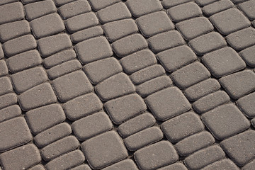 stylish paving stone creating a rhythmic pattern