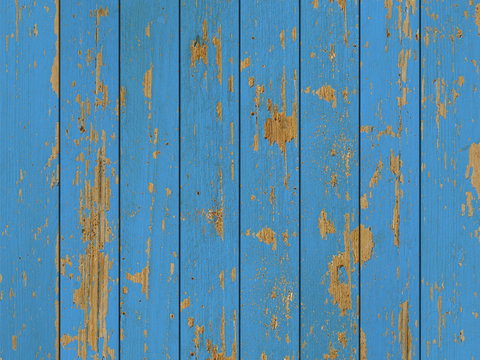 Blue Floor Vintage Texture Wood Old