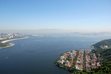 Guanabara bay aerial view