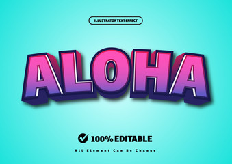 Editable text effect - EPS vector text style