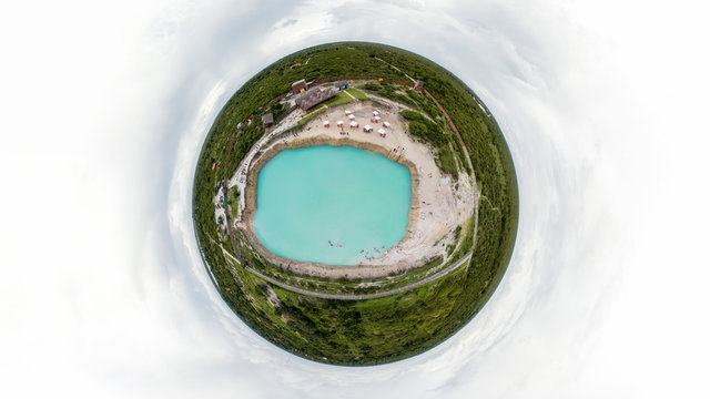 Little Planet Of Blue Hole In Caiçara, Cruz, Ceara On A Tour From Jericoacoara