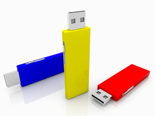 USB Memory Sticks in various colors