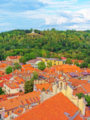 Obraz premium Crooked hill with Three Crosses Vilnius