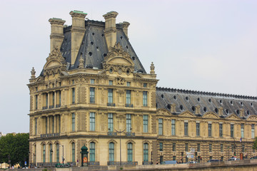 Facades of buildings in Paris, France 