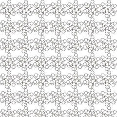 Patrón de flores geométricas