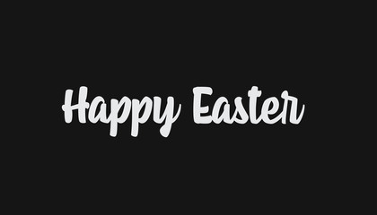 Happy Easter lettering text. Typographic design.